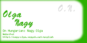 olga nagy business card